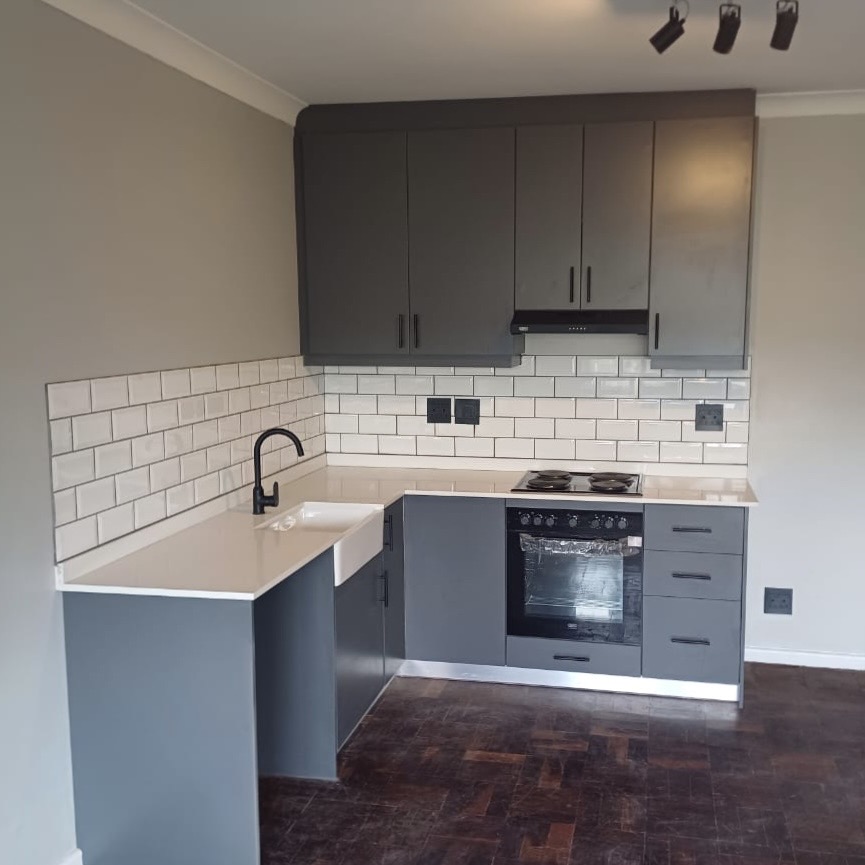 Melamine Kitchen Grey modern